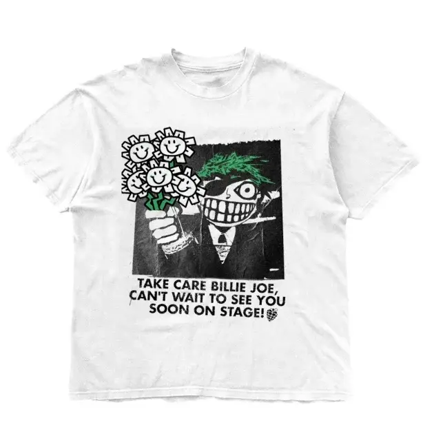 Green Day - Fun Illustration Music Album - T-shirt coupe droite ample pour hommes et femmes