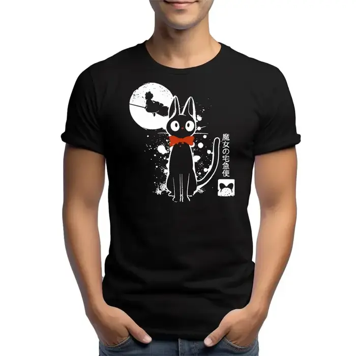 T-shirt Kiki Cat encré