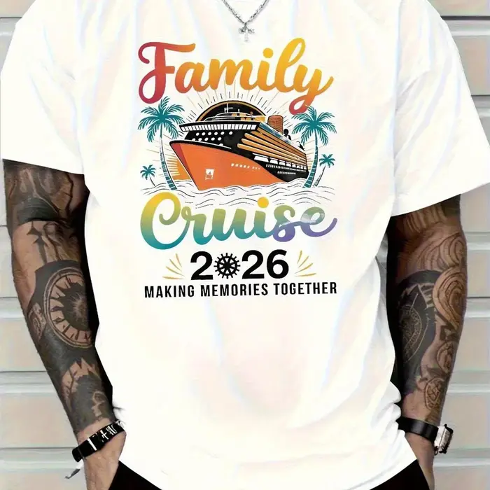 T-shirt graphique en coton décontracté pour hommes