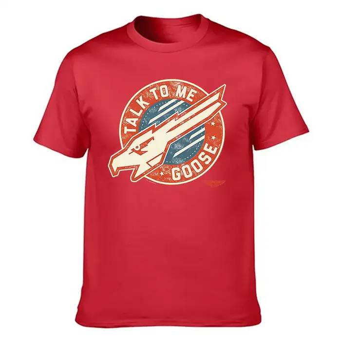 T-shirt en coton pour homme avec motif Top Gun Maverick Talk To Me Goose