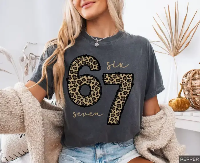 6 7 Chemise Imprimée Six Seven Chemise, T-shirt 67 tendance