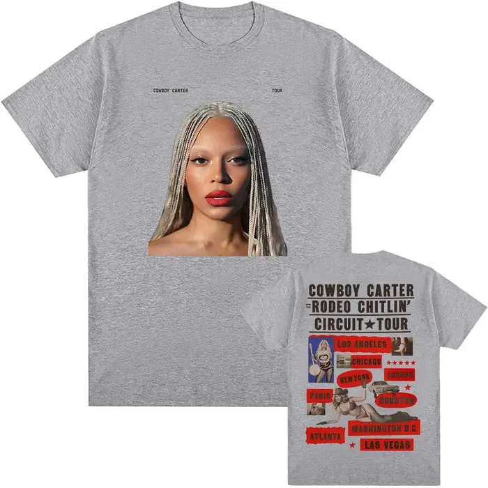 Beyoncé COWBOY CARTER TOUR 2025 T-shirt été femmes hommes t-shirts à manches courtes col rond