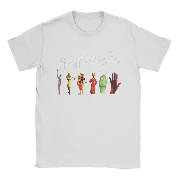 Genesis-T-shirt à manches courtes en pur coton pour homme, col rond, fête
