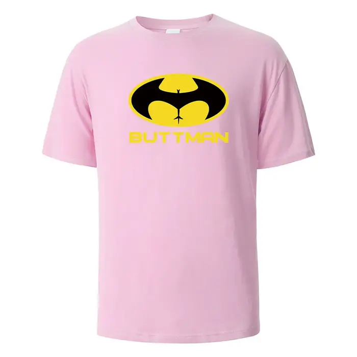 T-shirt imprimé Buttman pour hommes et femmes