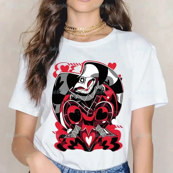 Dessins animés Helluva Boss T-shirts femmes été