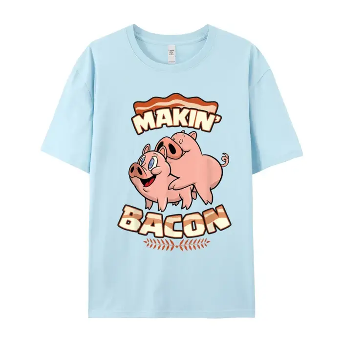 Makin Bcopropriété-T-shirt à manches courtes et col rond en pur coton