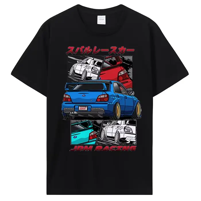 T-Shirt Classique en Coton à Col Rond pour Homme