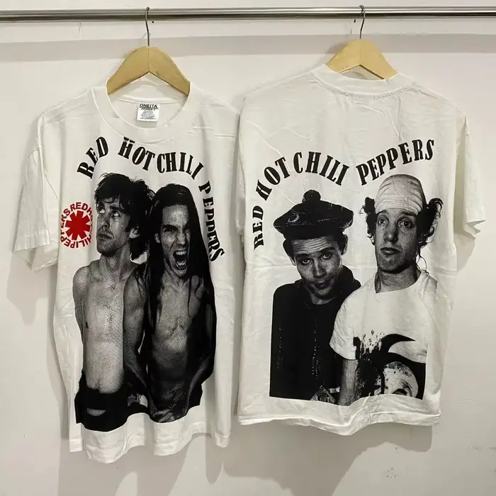 T-shirt imprimé Red Hot Chili Perppers pour hommes et femmes