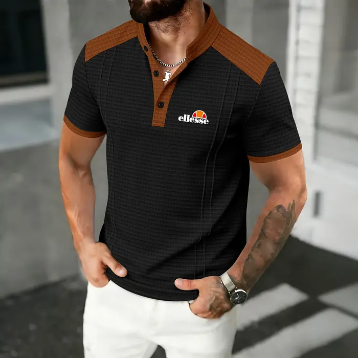 Polo Henley Premium pour Homme