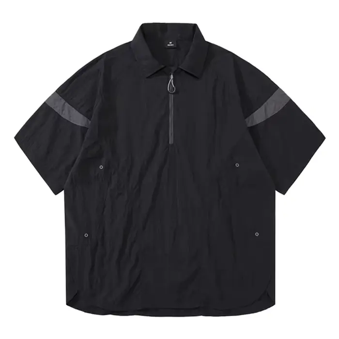 Nouveaux Polos Homme Rétro Américains 2026 à Demi-Zip