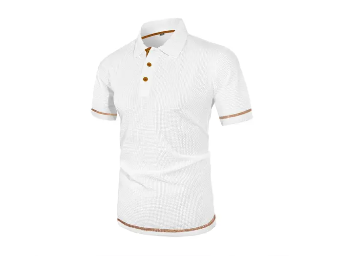 T-shirt à manches courtes pour hommes, haut d'été en soie glacée, vêtements pour hommes