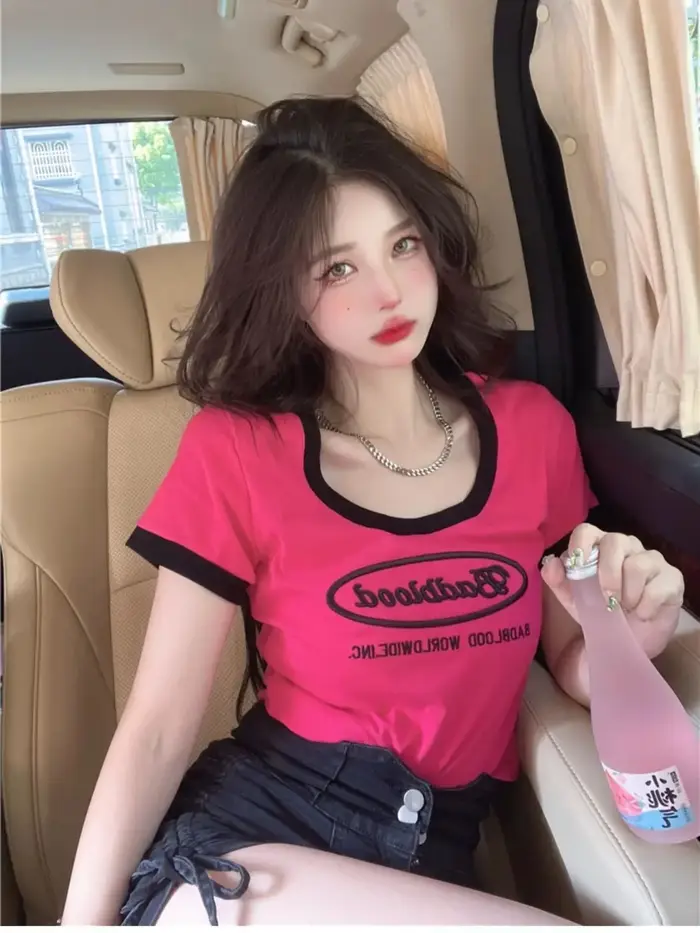 T-Shirts à manches courtes pour femmes, surdimensionnés, confortables, tendance japonaise, Harajuku,