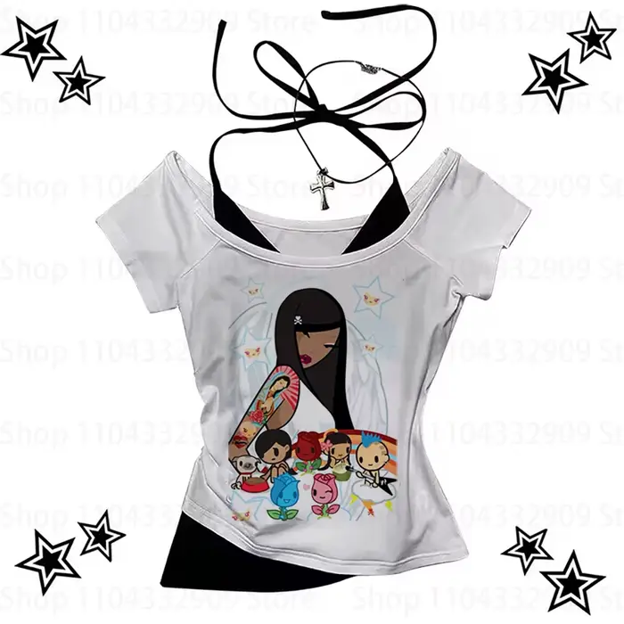 T-shirts Emo pour filles