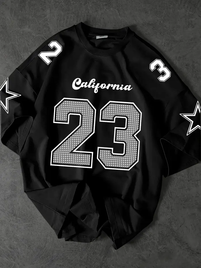T-shirt oversize pour homme avec imprimé California 23