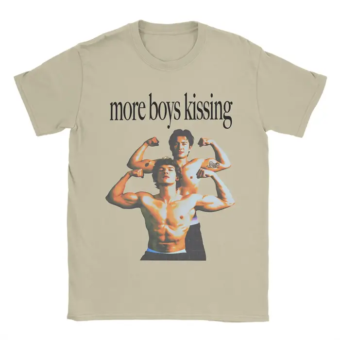 T-shirt More Boy Kissing Hip Hop Heated Rivalry Beach Tee Shirt Vêtements imprimés basiques Idée cadeau
