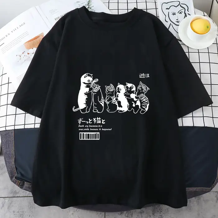 T-shirt Oversize à Manches Courtes pour Femme