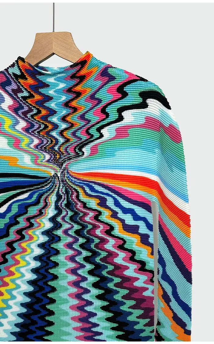 T-shirt imprimé Miyake pour femme