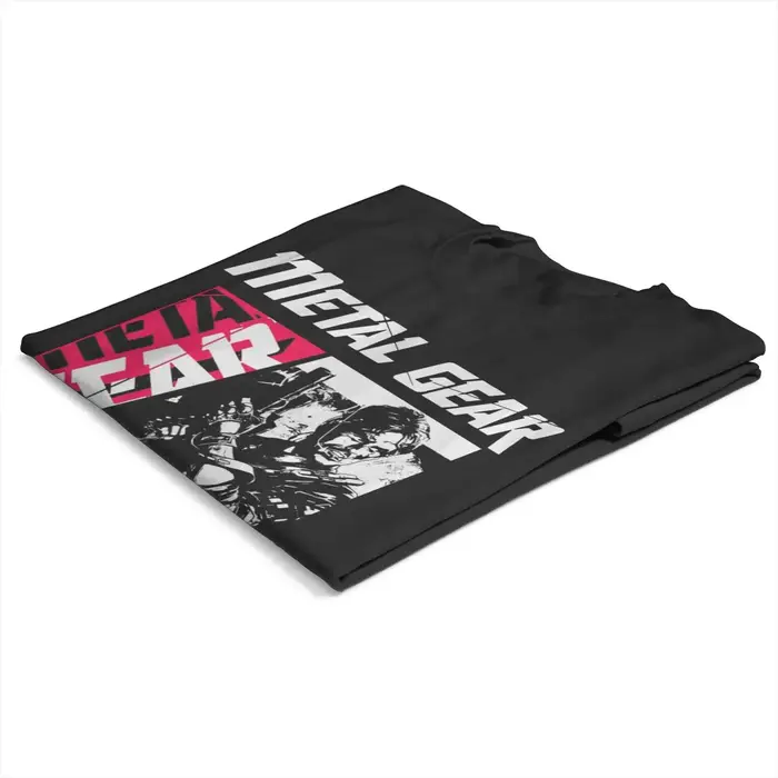 T-shirt en coton imprimé Metal Gear pour homme