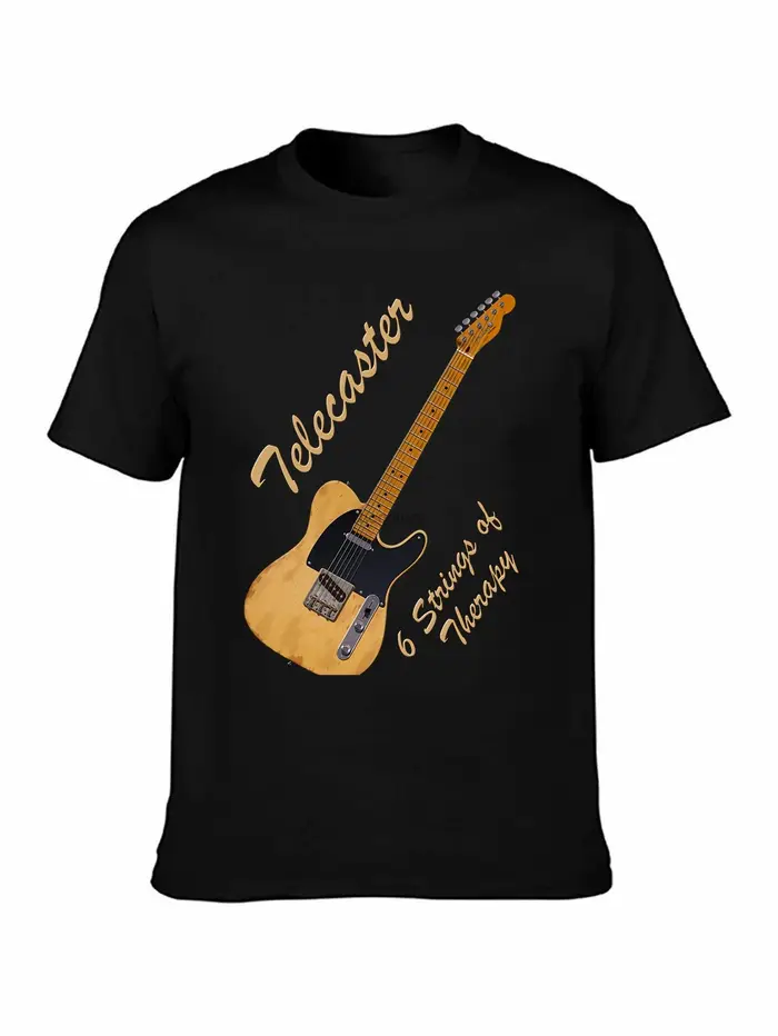 T-Shirt homme Telecaster thérapie T-Shirt homme T-Shirt imprimé t-shirts haut