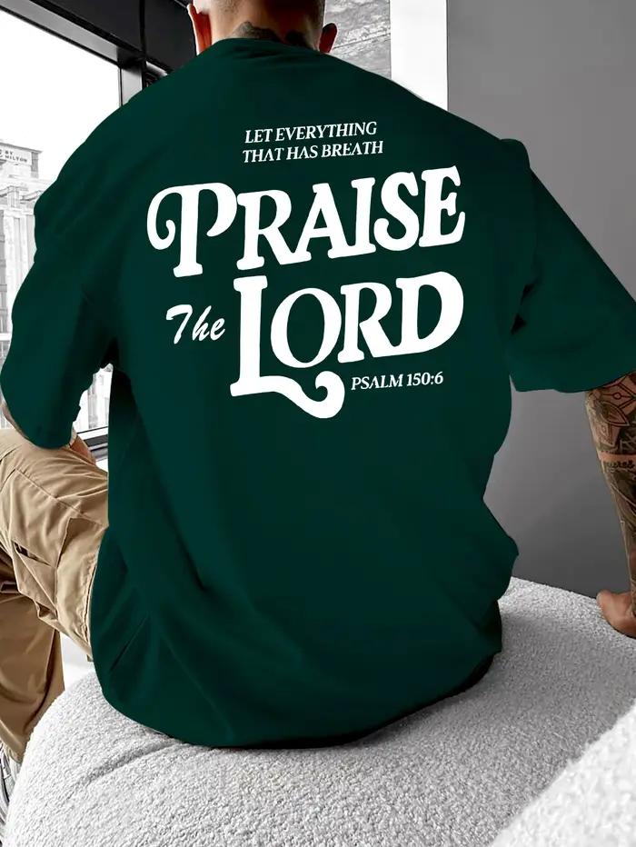 T-shirt graphique « Que tout loue le Seigneur » de Christian Faith