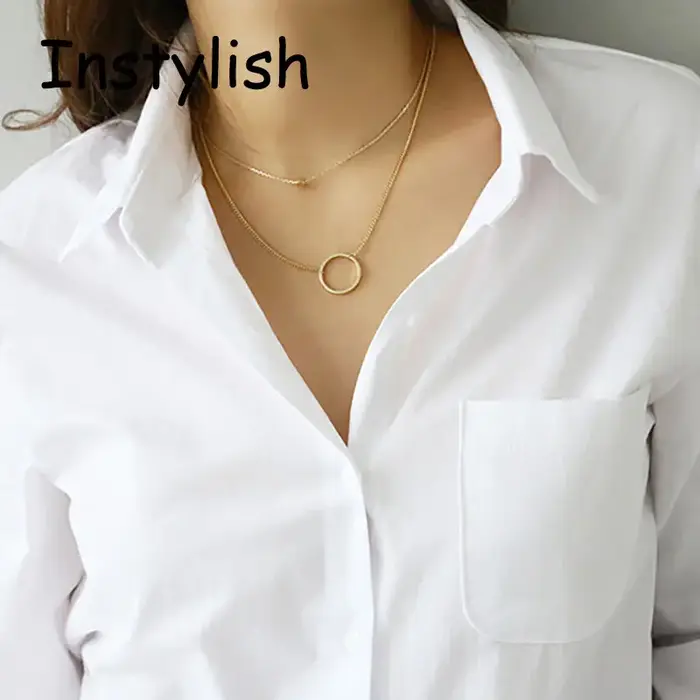 Chemise blanche à manches longues pour femmes