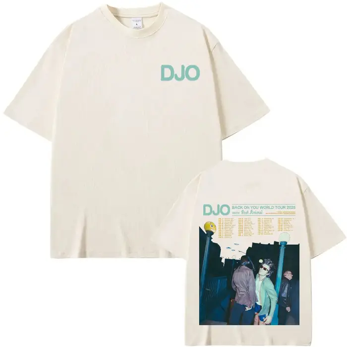 Djo retour sur vous Tour du monde 2025 T-shirts Joe Keery nouveaux Fans cadeau t-shirt unisexe surdi
