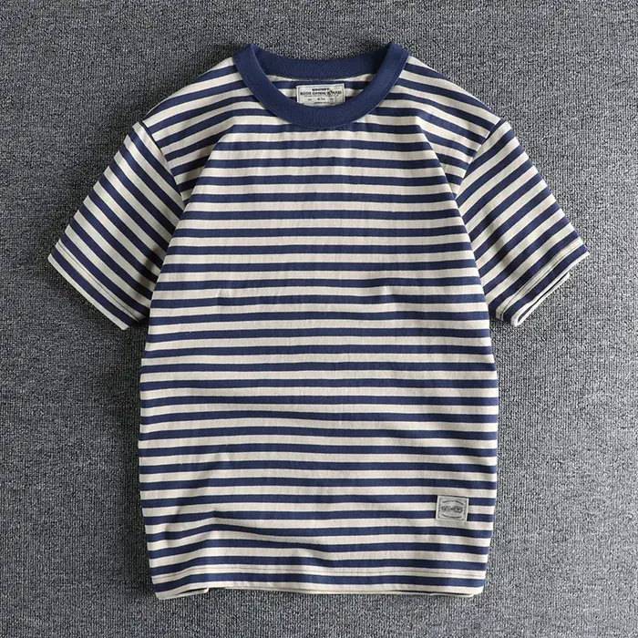 T-shirt rayé vintage pour homme