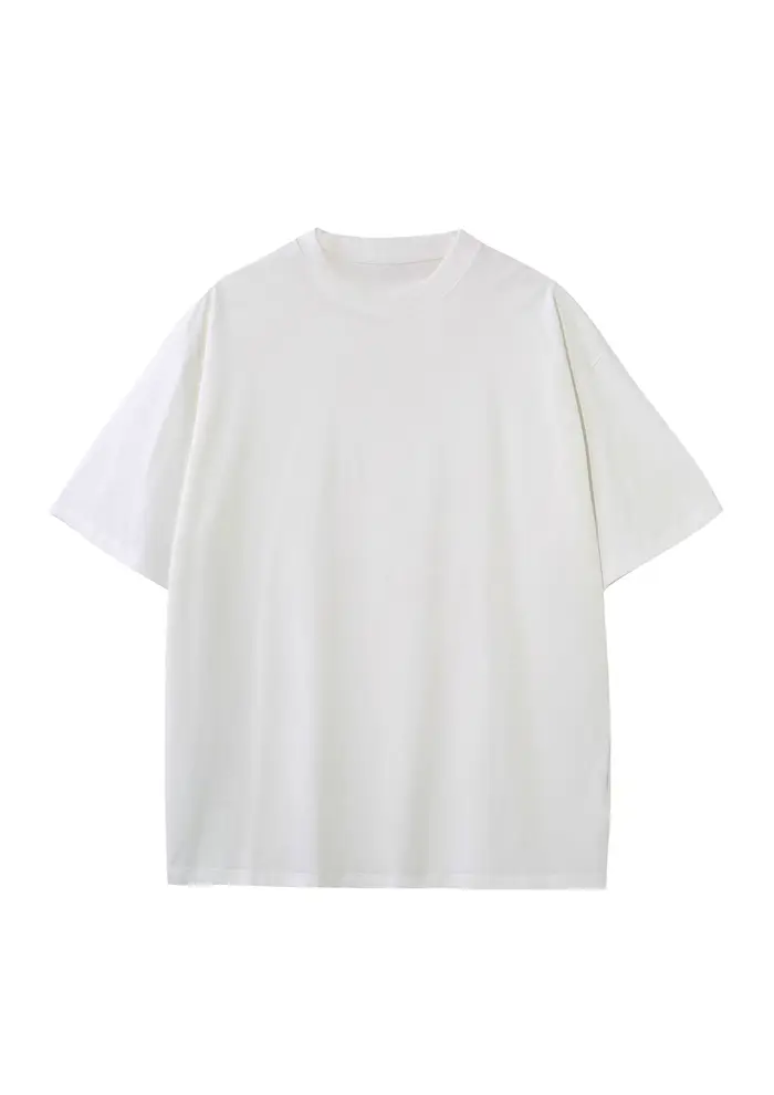 T-shirt unisexe à col rond personnalisable avec logo, 100% coton, 230G, couleur unie, décontracté, s