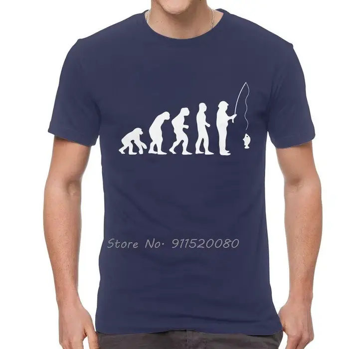 T-shirt de pêche en coton pour hommes