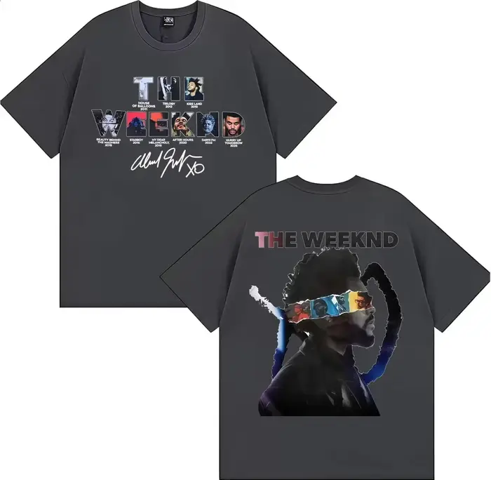 T-shirts The Weeknd After Hours Til Dawn European Tour 2026 pour hommes et femmes