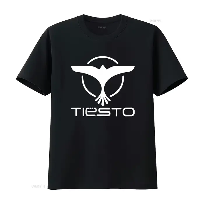 T-shirt vintage Tiesto style bootleg années 90, rétro DJ, en coton épais, streetwear vintage délavé,