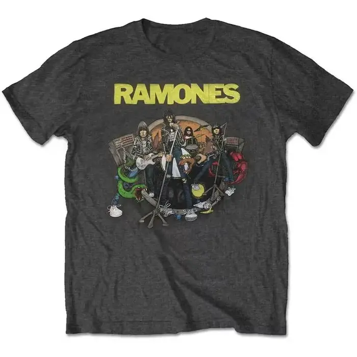 The Ramones - Groupe punk américain légendaire - T-shirt à manches courtes en coton imprimé musique rock