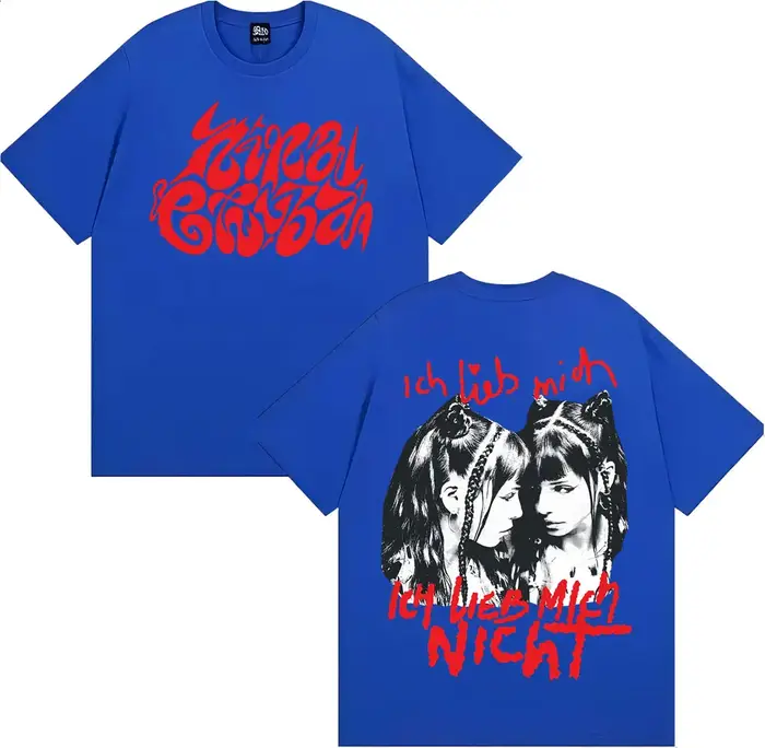 Ich Lieb Mich Nina Chuba 2025 Album Tour T-shirts hommes femmes vêtements Vintage mode