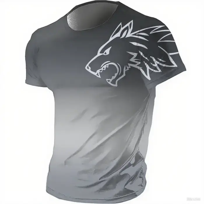 T-shirts pour hommes fitness vêtements de sport 2024 été Vintage