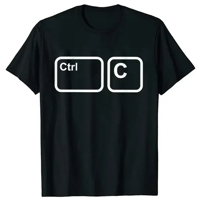 T-shirt de famille CTRL + C CTRL + V
