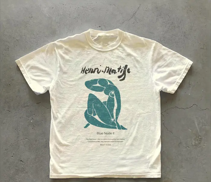 T-shirt Blue Nude II inspiré d'Henri Matisse