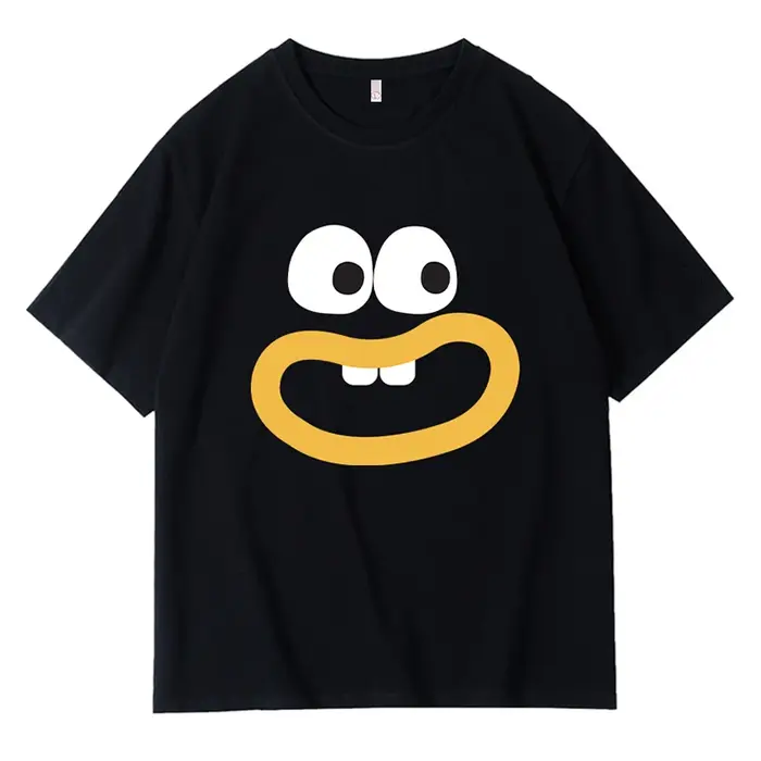 T-shirt pour homme, illustration amusante, coton pur, col rond, pull-over, t-shirt décontracté quotidien, t-shirt de sport, hauts unisexes surdimensionnés, manches courtes