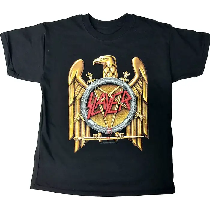 T-Shirt en coton avec image de la bande Hell Awaits Slayer