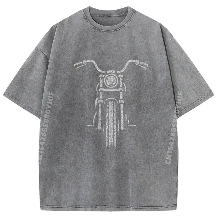 T-shirt graphique moto pour homme
