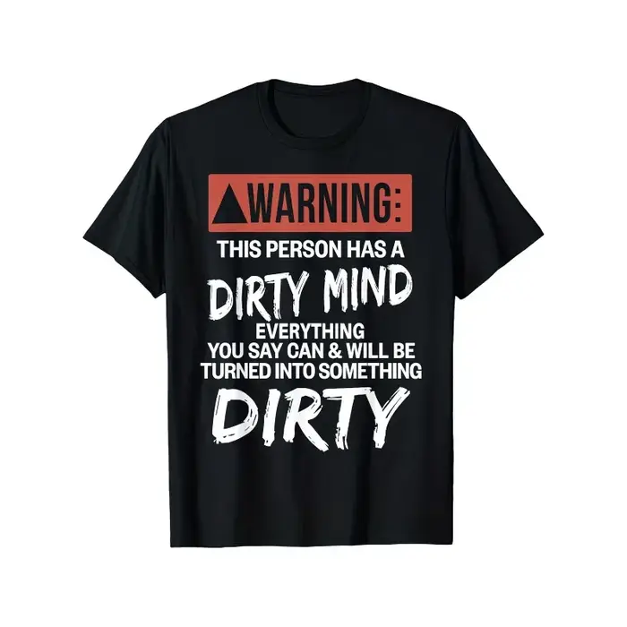 T-shirt en coton pour homme et femme, motif graphique humoristique « Avertissement », nouveauté d'ét