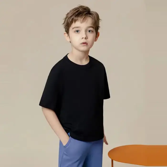 T-shirt d'été en coton doux pour garçons