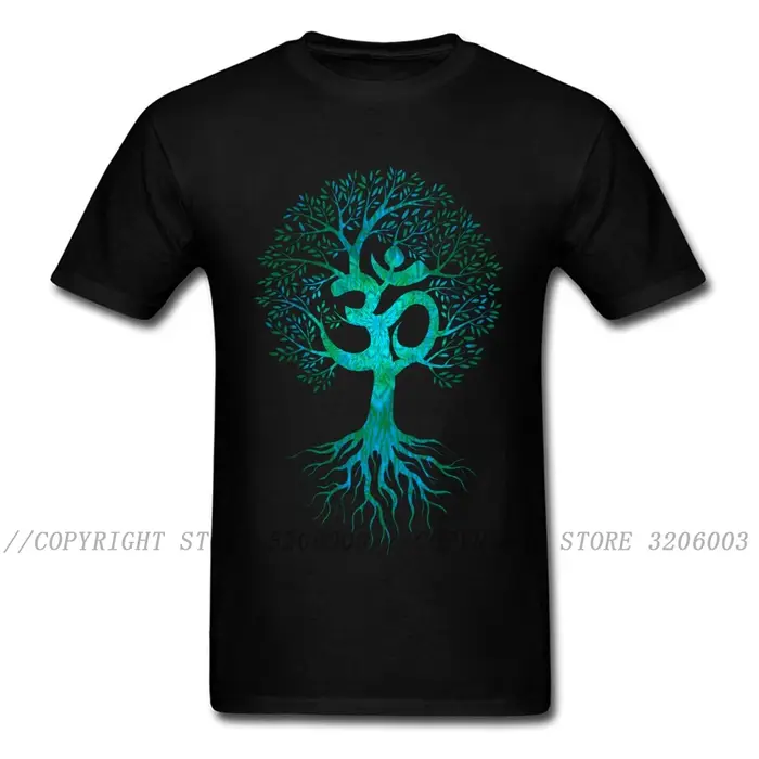 Hommes T-shirt Om arbre de vie