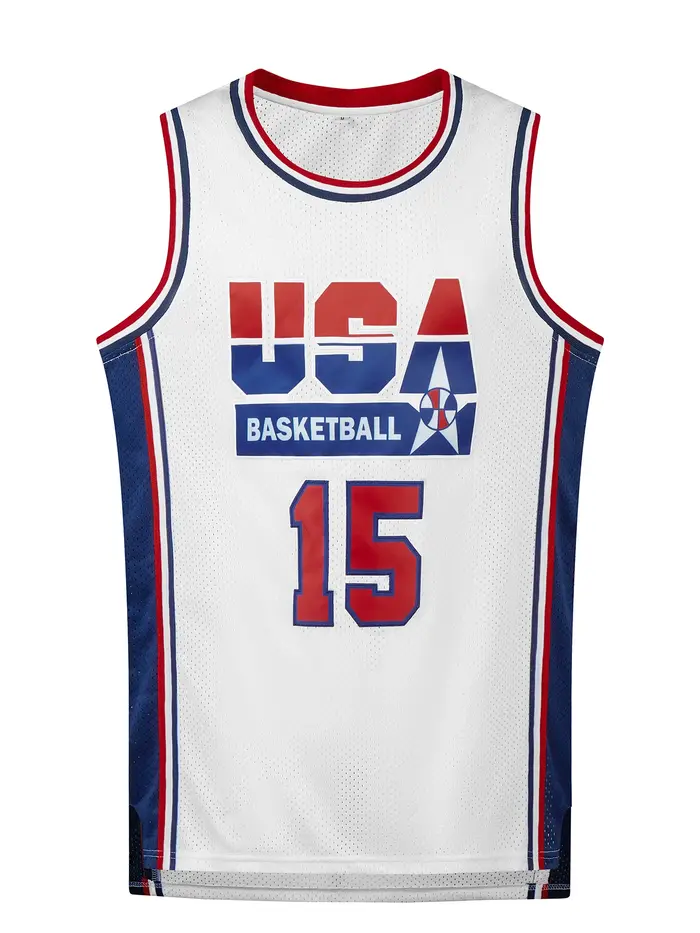 Maillot de basket-ball pour hommes, respirant, col rond, vêtements de sport sans manches, uniforme d