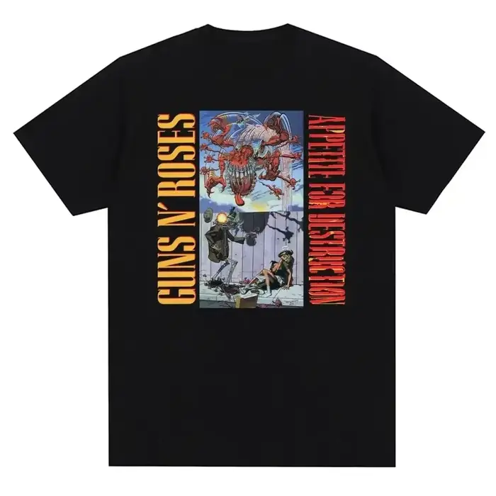 T-shirt à imprimé graphique Guns N Roses