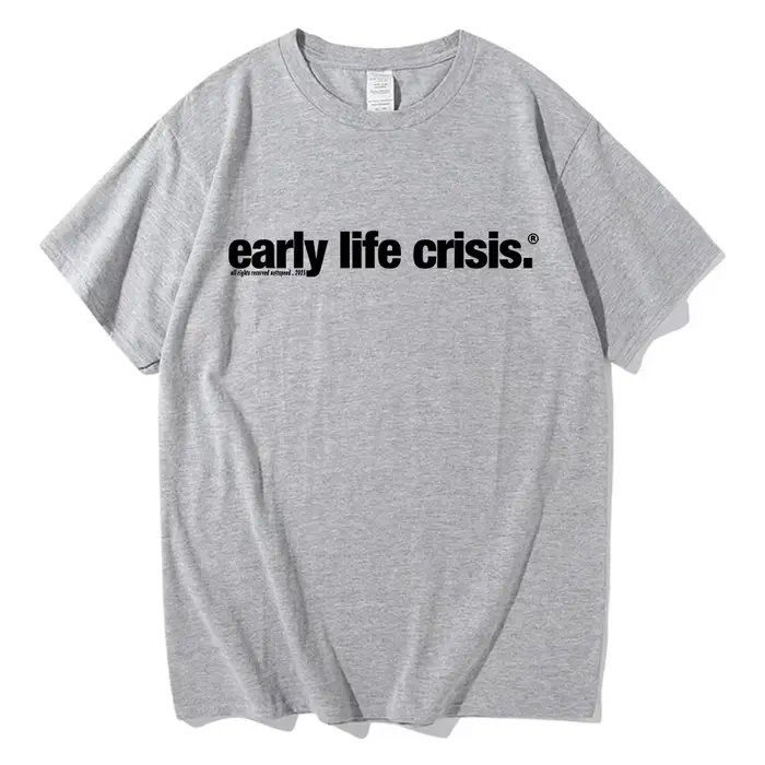 T-shirt Nettspend Early Life Crisis Same 2025 – Vêtements tendance homme/femme en coton