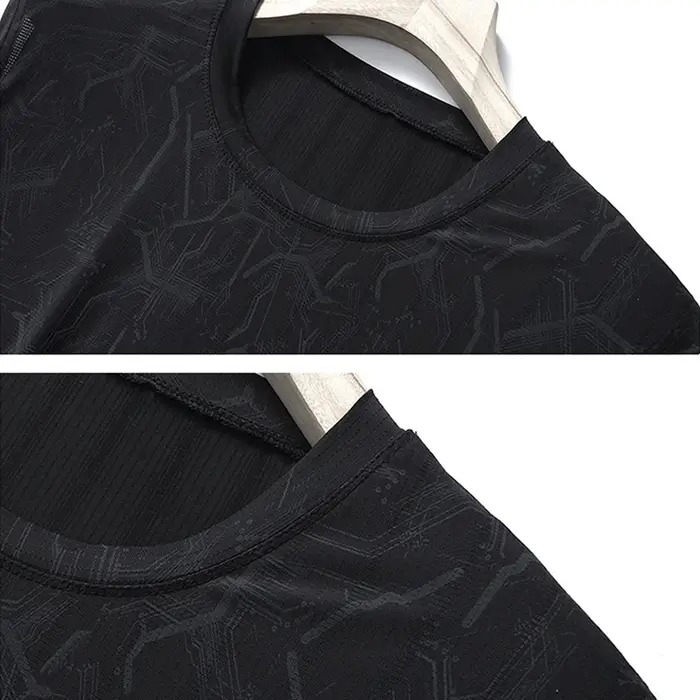 T-shirt en fibre de verre précieux pour hommes, haut respirant, cool, mode décontractée, été, grande taille, 12XL