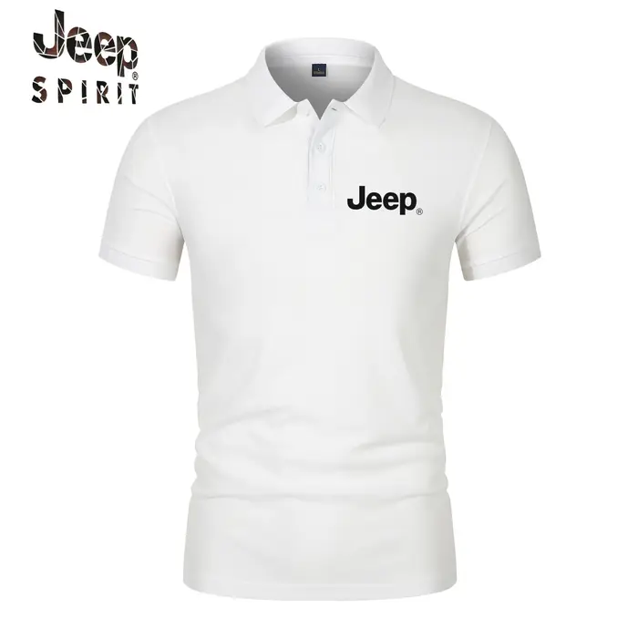 Polo d'été Jeep - T-shirt décontracté à manches courtes respirant pour le golf et le sport - Mode streetwear