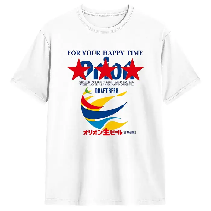 T-Shirt en coton Orion Okinawa Beer pour hommes