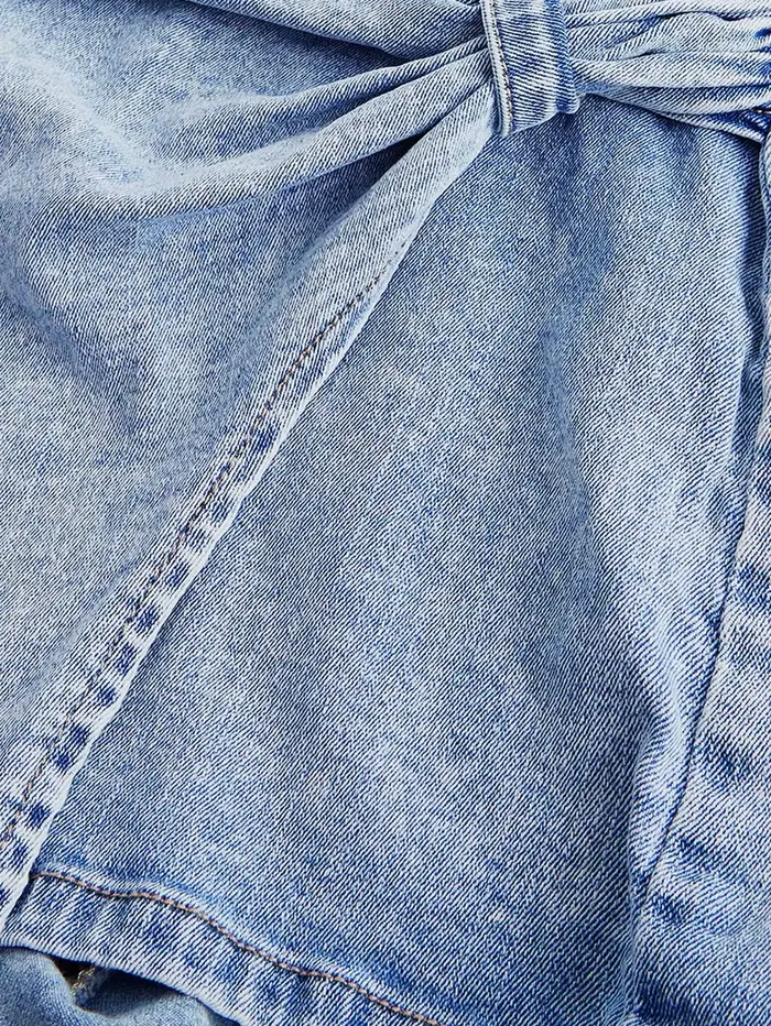 ✨   Robe en jean tube pour femme |   Design sans bretelles à effet torsadé, l'indispensable pour les filles branchées en été
