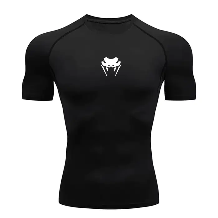 T-shirt de compression à manches courtes pour homme, idéal pour la course, le sport, la gym, le fitn